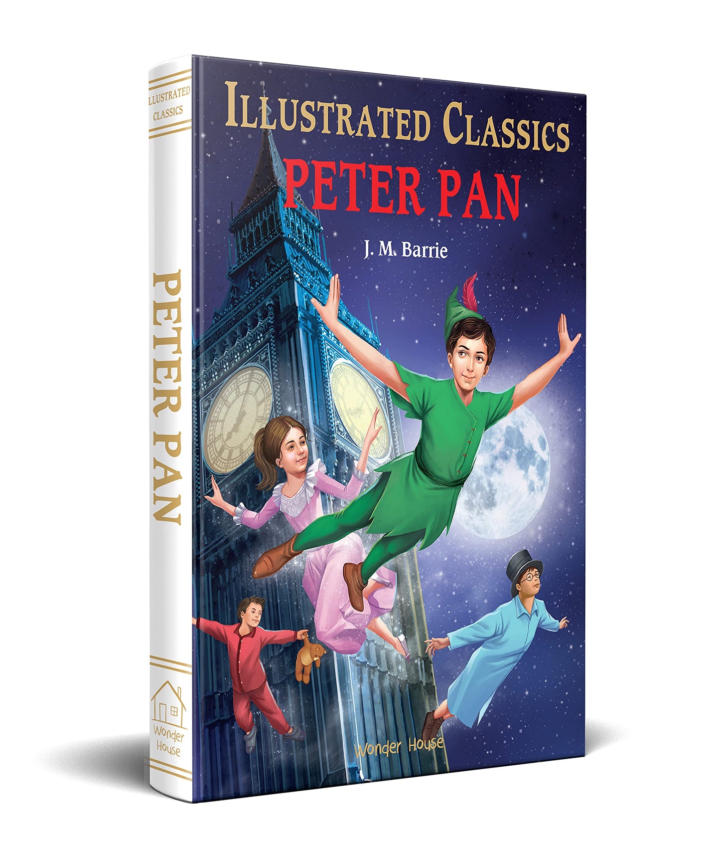 Peter Pan : Illustrated Abridged Children Classic English Novel with Review Questions (Hardback)
