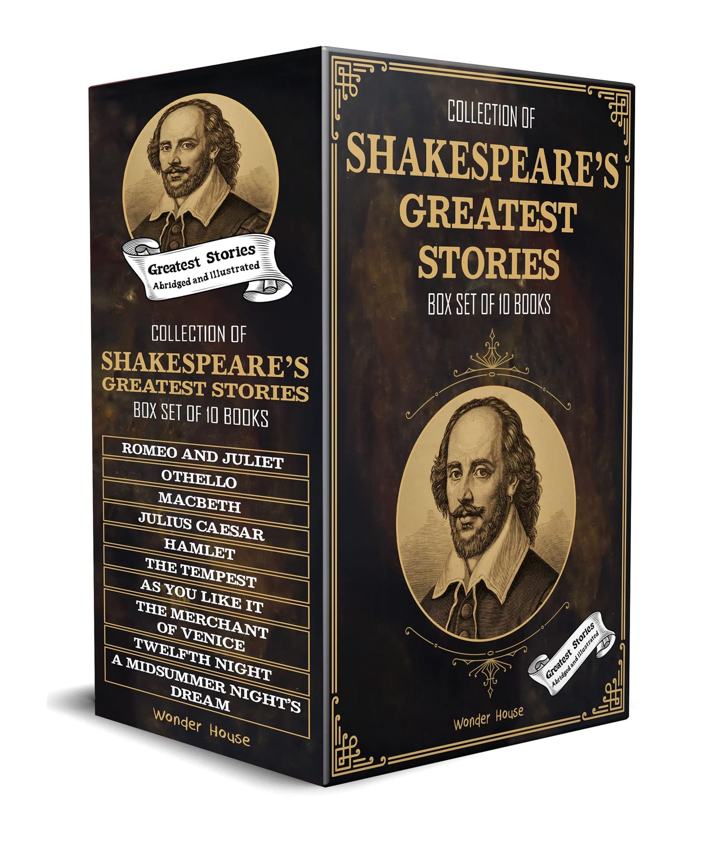 Collection of Shakespeares Greatest Stories (Box Set of 10 Books) For Children